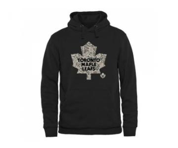 Men's Toronto Maple Leafs Black Rink Warrior Pullover Hoodie