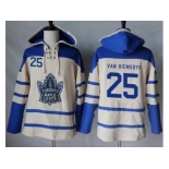 Toronto Maple Leafs #25 James Van Riemsdyk Cream Sawyer Hooded Sweatshirt Stitched NHL Jersey