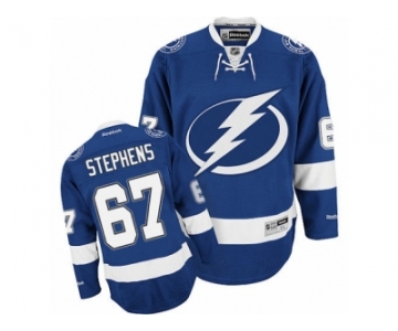Men's Reebok Tampa Bay Lightning #67 Mitchell Stephens Authentic Royal Blue Home NHL Jersey