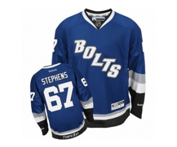 Men's Reebok Tampa Bay Lightning #67 Mitchell Stephens Authentic Royal Blue Third NHL Jersey