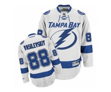 Men's Reebok Tampa Bay Lightning #88 Andrei Vasilevskiy Authentic White Away NHL Jersey