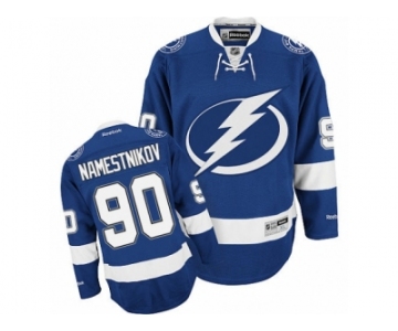 Men's Reebok Tampa Bay Lightning #90 Vladislav Namestnikov Authentic Royal Blue Home NHL Jersey