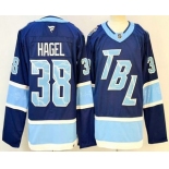 Men's Tampa Bay Lightning #38 Brandon Hagel Blue 2026 Stadium Series Authentic Jersey