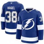 Men's Tampa Bay Lightning #38 Brandon Hagel Blue Home Stitched Hockey Jersey Men's Tampa Bay Lightning #38 Brandon Hagel Blue Home Stitched Hockey Jersey
