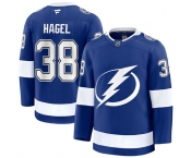 Men's Tampa Bay Lightning #38 Brandon Hagel Blue Home Stitched Hockey Jersey Men's Tampa Bay Lightning #38 Brandon Hagel Blue Home Stitched Hockey Jersey