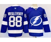 Men's Tampa Bay Lightning #88 Andrei Vasilevskiy 2024-25 Blue Stitched Jersey