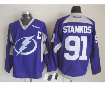 nhl jerseys tampa bay lightning #91 Steven Stamkos purple