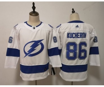 Lightning #86 Nikita Kucherov White Women Adidas Jersey