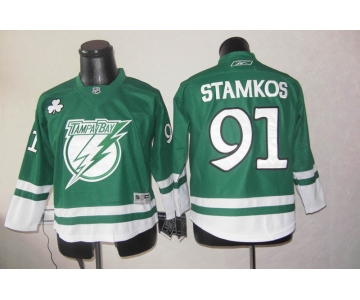 youth nhl jerseys tampa bay lightning #91 stamkos green