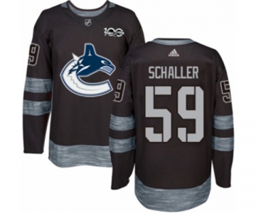 Adidas Vancouver Canucks #59 Tim Schaller Authentic Black 1917-2017 100th Anniversary NHL Jersey