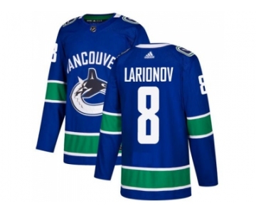 Adidas Vancouver Canucks #8 Igor Larionov Blue Home Authentic Stitched NHL Jersey