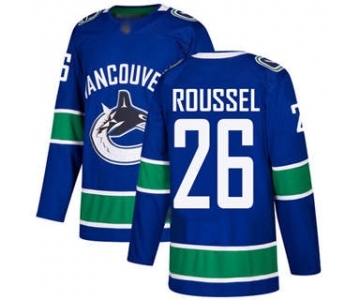 Men's Canucks #26 Antoine Roussel Blue Home Stitched Hockey Jersey