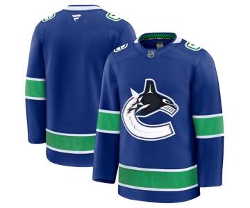 Men's Vancouver Canucks Blank Blue 2024-25 Home Stitched Hockey Jersey