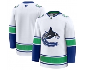 Men's Vancouver Canucks Blank White 2024-25 Away Stitched Hockey Jersey