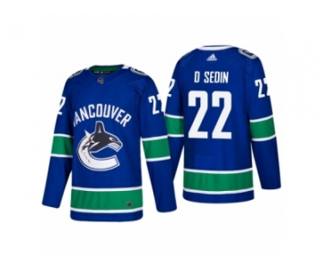 Men's adidas Vancouver Canucks #22 Daniel Sedin 2017-2018 Season Home Jersey