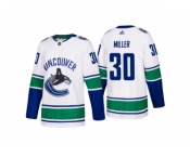 Men's adidas Vancouver Canucks #30 Ryan Miller 2017-2018 Season Away Jersey