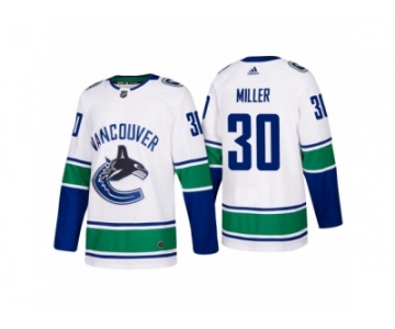 Men's adidas Vancouver Canucks #30 Ryan Miller 2017-2018 Season Away Jersey