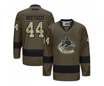 Vancouver Canucks #44 Todd Bertuzzi Green Salute to Service Stitched NHL Jersey
