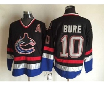 nhl jerseys vancouver canucks #10 pavel bure black[m&n][patch A]