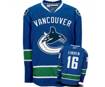 nhl jerseys vancouver canucks #16 linden blue
