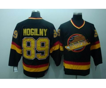 nhl vancouver canucks #89 mogilny black ccm