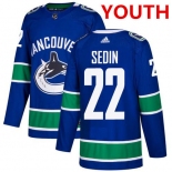 Youth Vancouver Canucks #22 Daniel Sedin Stitched Blue Third NHL Jersey Youth Vancouver Canucks #22 Daniel Sedin Stitched Blue Third NHL Jersey