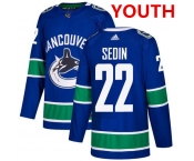 Youth Vancouver Canucks #22 Daniel Sedin Stitched Blue Third NHL Jersey Youth Vancouver Canucks #22 Daniel Sedin Stitched Blue Third NHL Jersey