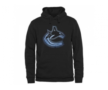Vancouver Canucks Black Rinkside Pond Hockey Pullover Hoodie