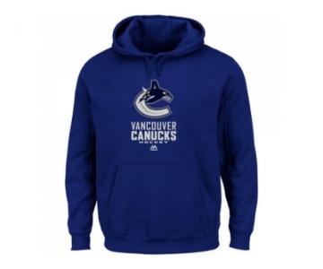 Vancouver Canucks Majestic Blue Critical Victory VIII Fleece Hoodie