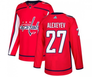 Adidas Washington Capitals #27 Alexander Alexeyev Premier Red Home NHL Jersey