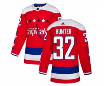 Adidas Washington Capitals #32 Dale Hunter Premier Red Alternate NHL Jersey