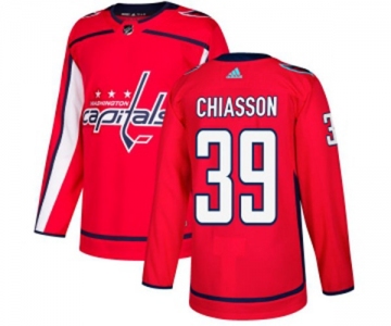 Adidas Washington Capitals #39 Alex Chiasson Premier Red Home NHL Jersey