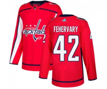 Adidas Washington Capitals #42 Martin Fehervary Premier Red Home NHL Jersey