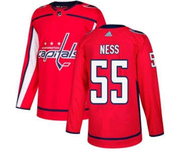 Adidas Washington Capitals #55 Aaron Ness Premier Red Home NHL Jersey