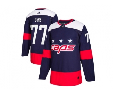 Men Adidas Washington Capitals #77 TJ Oshie Navy 2018 NHL Stadium Series Authentic Pro Stitched NHL Jersey