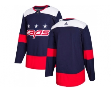 Men Adidas Washington Capitals Blank Navy Authentic 2018 Stadium Series Stitched NHL Jersey