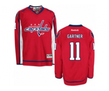 Men's Reebok Washington Capitals #11 Mike Gartner Premier Red Home NHL Jersey