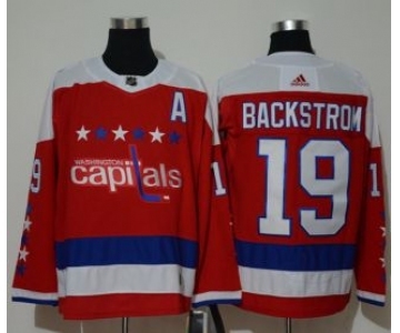 Men's Washington Capitals #19 Nicklas Backstrom Red Alternate Jersey