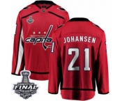 Men's Washington Capitals #21 Lucas Johansen Fanatics Branded Red Home Breakaway 2018 Stanley Cup Final NHL Jersey Men's Washington Capitals #21 Lucas Johansen Fanatics Branded Red Home Breakaway 2018 Stanley Cup Final NHL Jersey