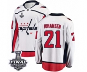 Men's Washington Capitals #21 Lucas Johansen Fanatics Branded White Away Breakaway 2018 Stanley Cup Final NHL Jersey Men's Washington Capitals #21 Lucas Johansen Fanatics Branded White Away Breakaway 2018 Stanley Cup Final NHL Jersey