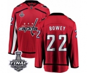 Men's Washington Capitals #22 Madison Bowey Fanatics Branded Red Home Breakaway 2018 Stanley Cup Final NHL Jersey Men's Washington Capitals #22 Madison Bowey Fanatics Branded Red Home Breakaway 2018 Stanley Cup Final NHL Jersey