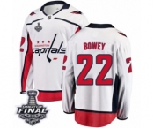 Men's Washington Capitals #22 Madison Bowey Fanatics Branded White Away Breakaway 2018 Stanley Cup Final NHL Jersey Men's Washington Capitals #22 Madison Bowey Fanatics Branded White Away Breakaway 2018 Stanley Cup Final NHL Jersey