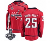 Men's Washington Capitals #25 Devante Smith-Pelly Fanatics Branded Red Home Breakaway 2018 Stanley Cup Final NHL Jersey Men's Washington Capitals #25 Devante Smith-Pelly Fanatics Branded Red Home Breakaway 2018 Stanley Cup Final NHL Jersey
