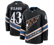 Men's Washington Capitals #43 Tom Wilson Black 2024-25 Alternate Stitched Hockey Jersey
