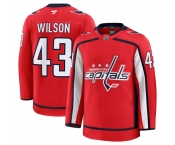 Men's Washington Capitals #43 Tom Wilson Red 2024-25 Home Stitched Hockey Jersey