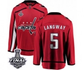 Men's Washington Capitals #5 Rod Langway Fanatics Branded Red Home Breakaway 2018 Stanley Cup Final NHL Jersey Men's Washington Capitals #5 Rod Langway Fanatics Branded Red Home Breakaway 2018 Stanley Cup Final NHL Jersey