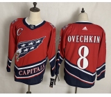 Men's Washington Capitals #8 Alex Ovechkin Red Retro 2020 Hockey Jersey Men's Washington Capitals #8 Alex Ovechkin Red Retro 2020 Hockey Jersey
