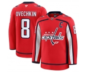 Men's Washington Capitals #8 Alexander Ovechkin Red 2024-25 Home Stitched Hockey Jersey