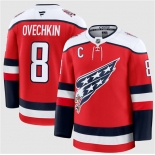 Men's Washington Capitals #8 Alexander Ovechkin Red 2025-26 C Patch Alternate Stitched Hockey Jersey Men's Washington Capitals #8 Alexander Ovechkin Red 2025-26 C Patch Alternate Stitched Hockey Jersey