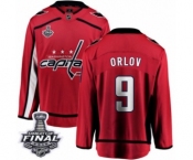 Men's Washington Capitals #9 Dmitry Orlov Fanatics Branded Red Home Breakaway 2018 Stanley Cup Final NHL Jersey Men's Washington Capitals #9 Dmitry Orlov Fanatics Branded Red Home Breakaway 2018 Stanley Cup Final NHL Jersey